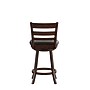Flash Furniture Zerrick Classic Leathersoft and Wood Ladder Back Counter Height Barstool, Black/Espresso (ESUN324ESP)~#|#~sp223396349_sc7