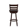 Flash Furniture Zerrick Classic Leathersoft and Wood Ladder Back Barstool, Black/Espresso (ESUN329ESP)~#|#~sp223396363_sc7