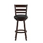 Flash Furniture Zerrick Classic Leathersoft and Wood Ladder Back Barstool, Black/Espresso (ESUN329ESP)~#|#~sp223396367_sc7