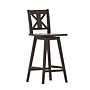 Flash Furniture Gwendolyn Rustic Solid Wood Designer Back Barstool, Gray Wash Walnut (ESG129GY)~#|#~sp223396394_sc7