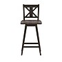 Flash Furniture Gwendolyn Rustic Solid Wood Designer Back Barstool, Gray Wash Walnut (ESG129GY)~#|#~sp223396404_sc7