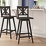 Flash Furniture Gwendolyn Rustic Solid Wood Designer Back Barstool, Gray Wash Walnut (ESG129GY)~#|#~sp223396406_sc7