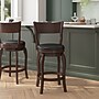 Flash Furniture Nichola Classic Leathersoft and Wood Open Back Counter Height Barstool, Espresso/Black (ESNT224ESP)~#|#~sp223396431_sc7