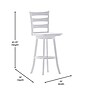 Flash Furniture Liesel Classic Solid Wood Ladder Back Barstool, Antique White Wash (ESUN31WS29WH)~#|#~sp223396439_sc7