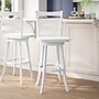 Flash Furniture Liesel Classic Solid Wood Ladder Back Barstool, Antique White Wash (ESUN31WS29WH)~#|#~sp223396448_sc7