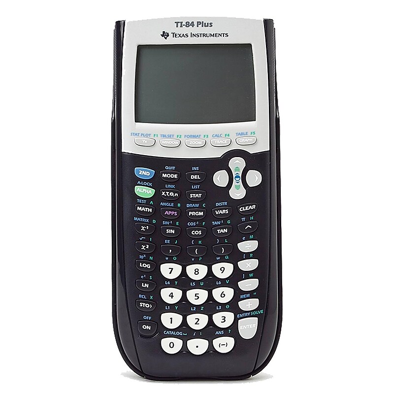 Texas Instruments TI-84 Plus TI-84 PLUS Graphing Calculator, Black (TI84PLUSLAR) image 1