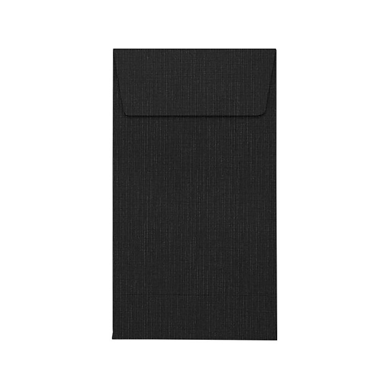 JAM Paper Self Seal #5 1/2 Coin Envelopes, 3 1/8" x 5 1/2", Black, 250/Pack (512CO-BLI-250) image 1