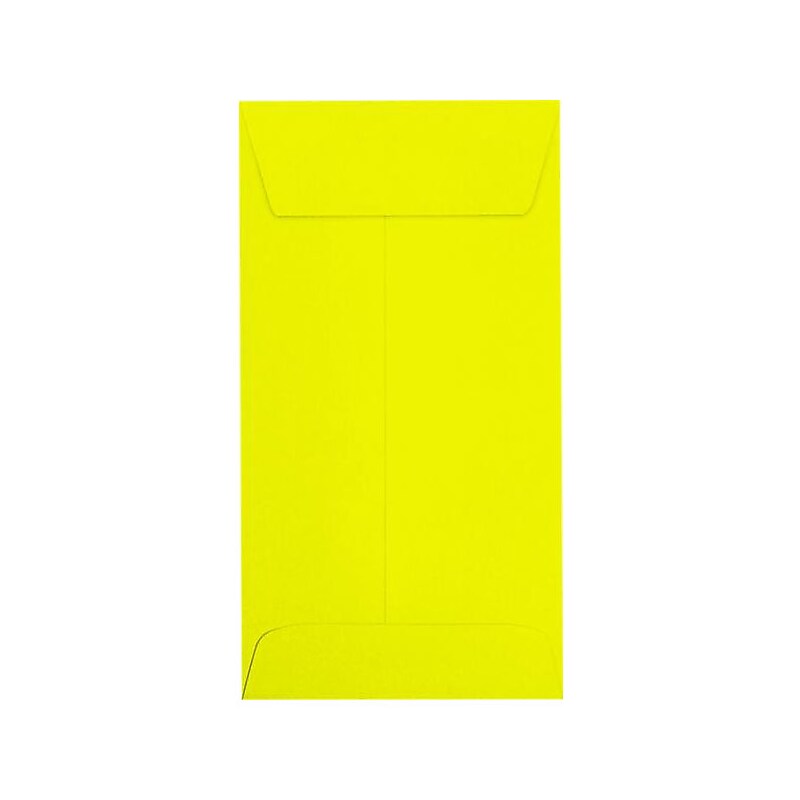 JAM Paper Self Seal #7 Coin Envelopes, 3 1/2" x 6 1/2", Yellow, 500/Pack (LUX-7CO-L20-500) image 1