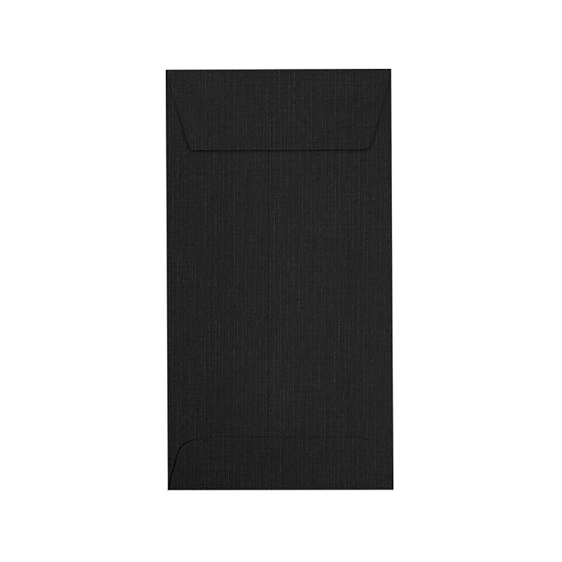 JAM Paper Self Seal #7 Coin Envelopes, 3 1/2" x 6 1/2", Black, 500/Pack (7CO-BLI-500) image 1