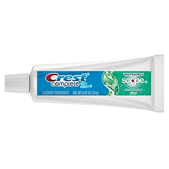 Crest Plus Scope Complete Whitening Toothpaste, Minty Fresh, .85 oz., 36/Carton (38592CT)