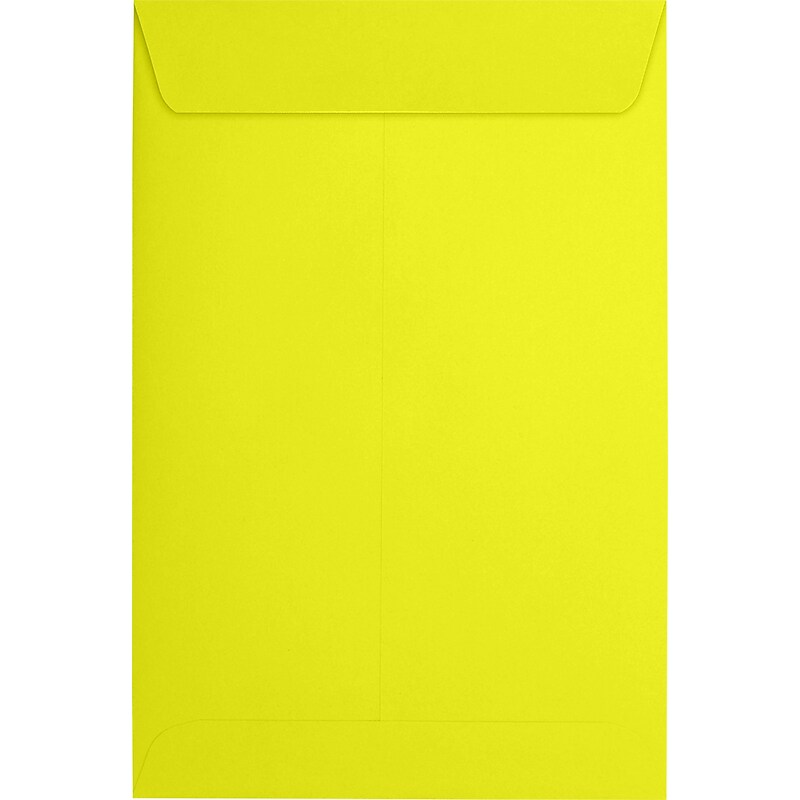 JAM Paper 6 x 9 Open End Envelopes, Citrus Yellow, 50 Pack (1644-L20-50) image 1