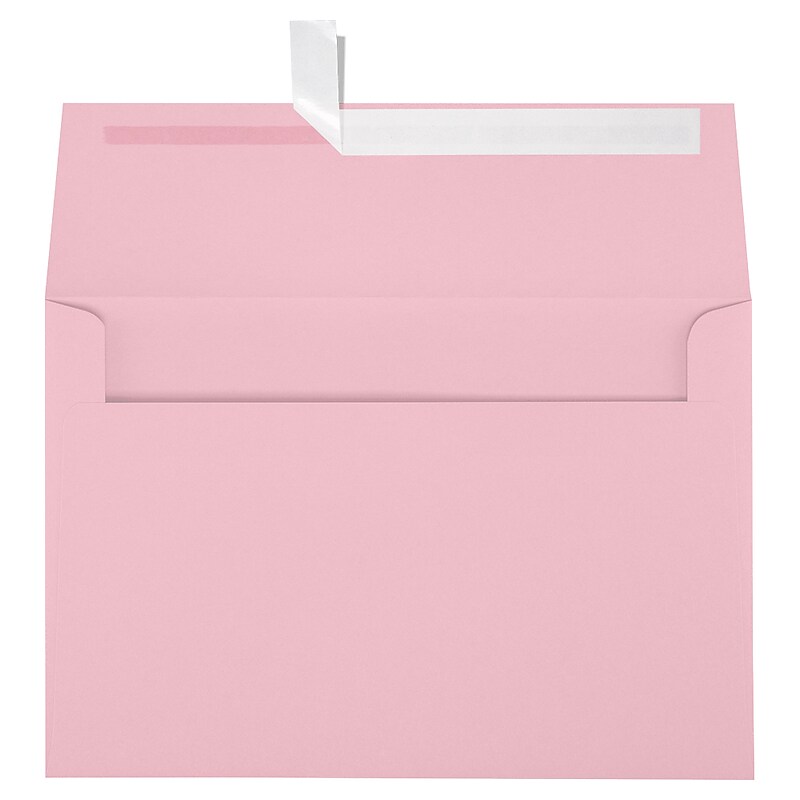 JAM Paper A10 Invitation Envelopes, Peel & Press, 6 x 9 1/2, Candy Pink, 500 Pack (LUX-4590-14-500) image 1
