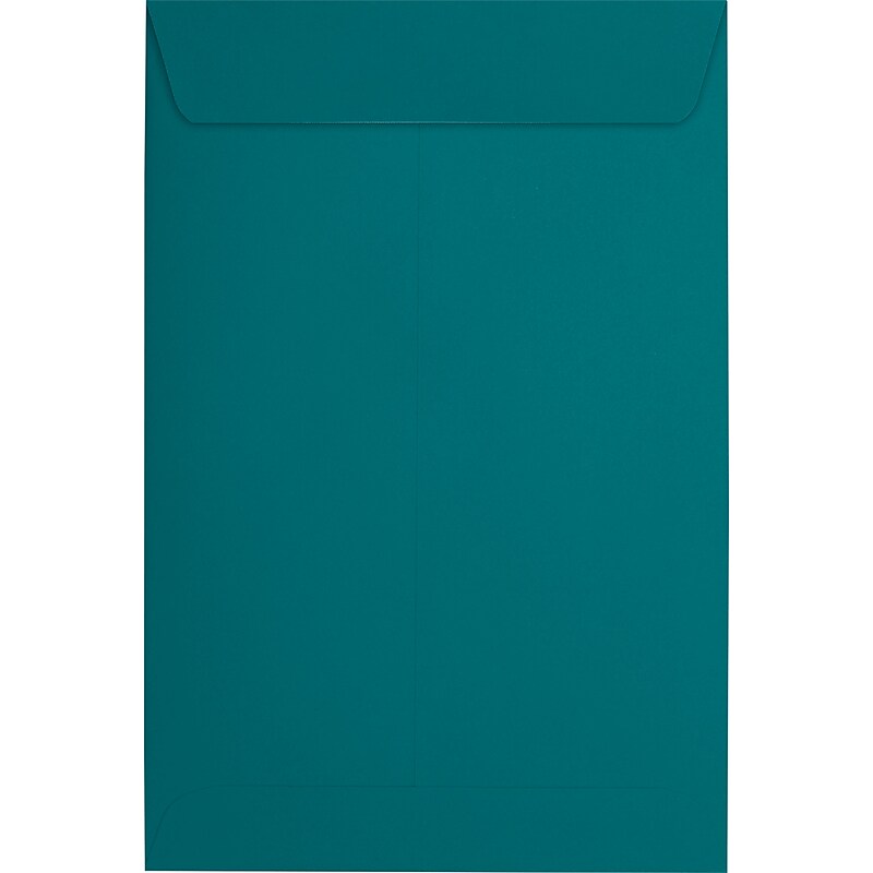 JAM Paper 6 x 9 Open End Envelopes ,Teal Blue , 50 Pack, Teal Blue (EX1644-25-50) image 1