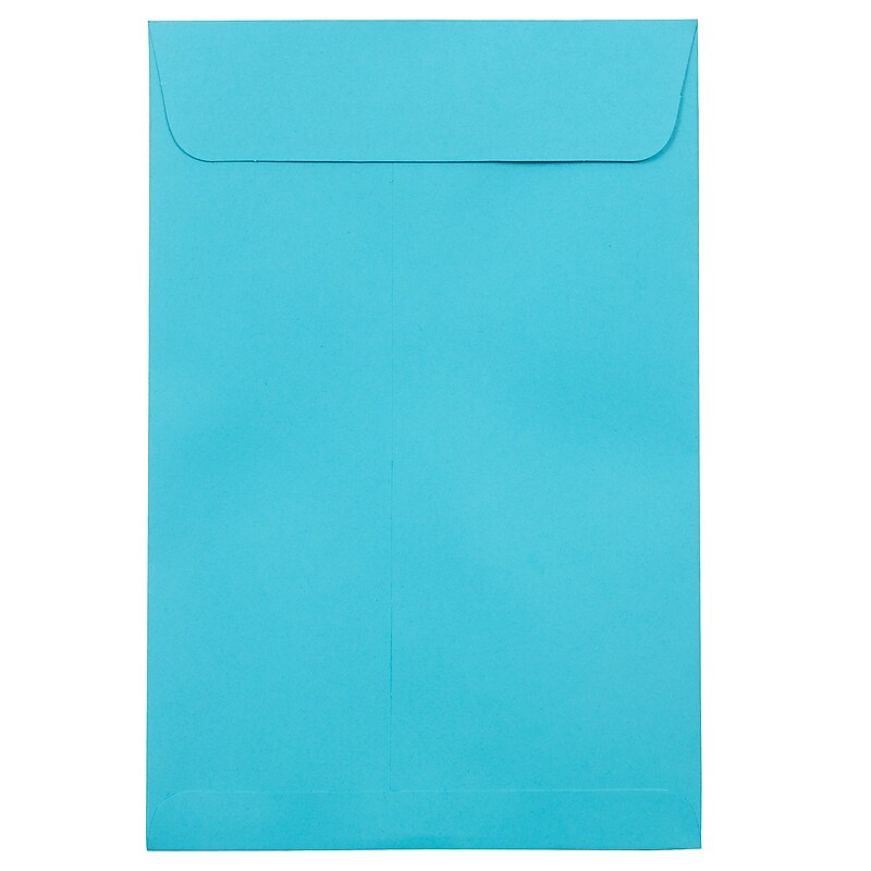 JAM Paper 6 x 9 Open End Envelopes ,Pool , 50 Pack, Blue (LUX-1644-102-50) image 1