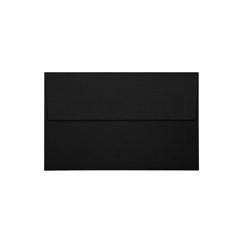 JAM Paper A10 Invitation Envelope, Black Linen, w Peel and Press Seal, 500 Pack, 6 x 9 1/2", Black (4590-BLI-500) image 1