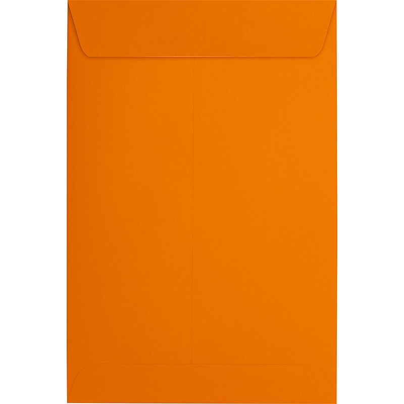 JAM Paper 6 x 9 Open End Envelopes, Peel & Press, Mandarin Orange, 500/Pack (EX1644-11-500) image 1