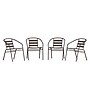 Flash Furniture Lila Metal Restaurant Stack Chairs, Bronze, 4/Pack (4TLH017CBZ)~#|#~sp223899020_sc7