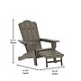 Flash Furniture Newport Adirondack Chair with Pull Out Ottoman, Brown, 2/Pack (2LEHMP1044110BR)~#|#~sp223899053_sc7