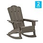 Flash Furniture Newport Adirondack Rocking Chair, Brown, 2/Pack (2LEHMP104431BR)~#|#~sp223899131_sc7