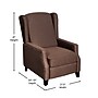 Flash Furniture Prescott Fabric Push Back Recliner Chair, Brown (BOBS70021BR)~#|#~sp223965831_sc7