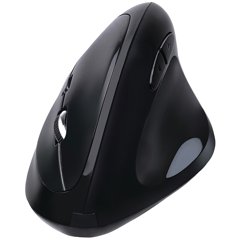 Adesso iMouse E30 Wireless Ergonomic Vertical Optical USB Mouse, Black image 1