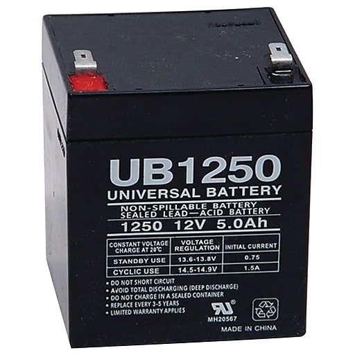 12v 5ah Battery >> Upg Sealed Lead Acid Battery 12v 5ah 187 Tab Terminals Ub1250 85983 D5741 12v 5ah Battery >> Upg Sealed Lead Acid Battery 12v 5ah 187 Tab Terminals Ub1250 85983 D5741
