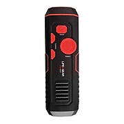 LIFE+GEAR 120-Lumen Stormproof USB Crank Flashlight & Radio (LG38-60675-RED)