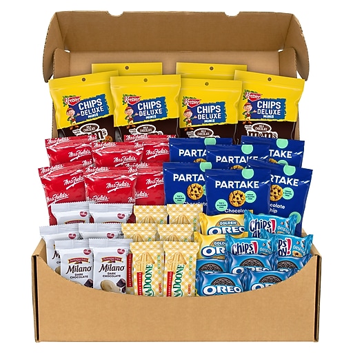 Snack Box Pros Cookie Lover's Snack Box, 40 Packs/Box (70000162) Staples