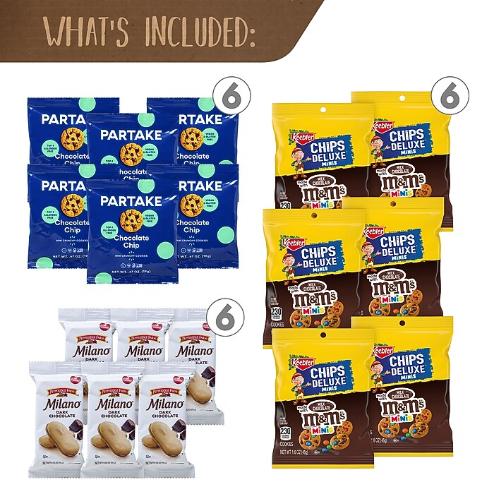 Snack Box Pros Cookie Lover's Snack Box, 40 Packs/Box (700-00162