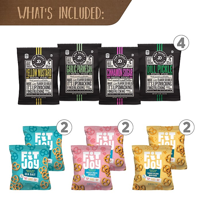 PROUST 5本セット 30g×5 Snack Box Pros Pretzel Lovers Snack Box, 38 Bags/Box (700-00160