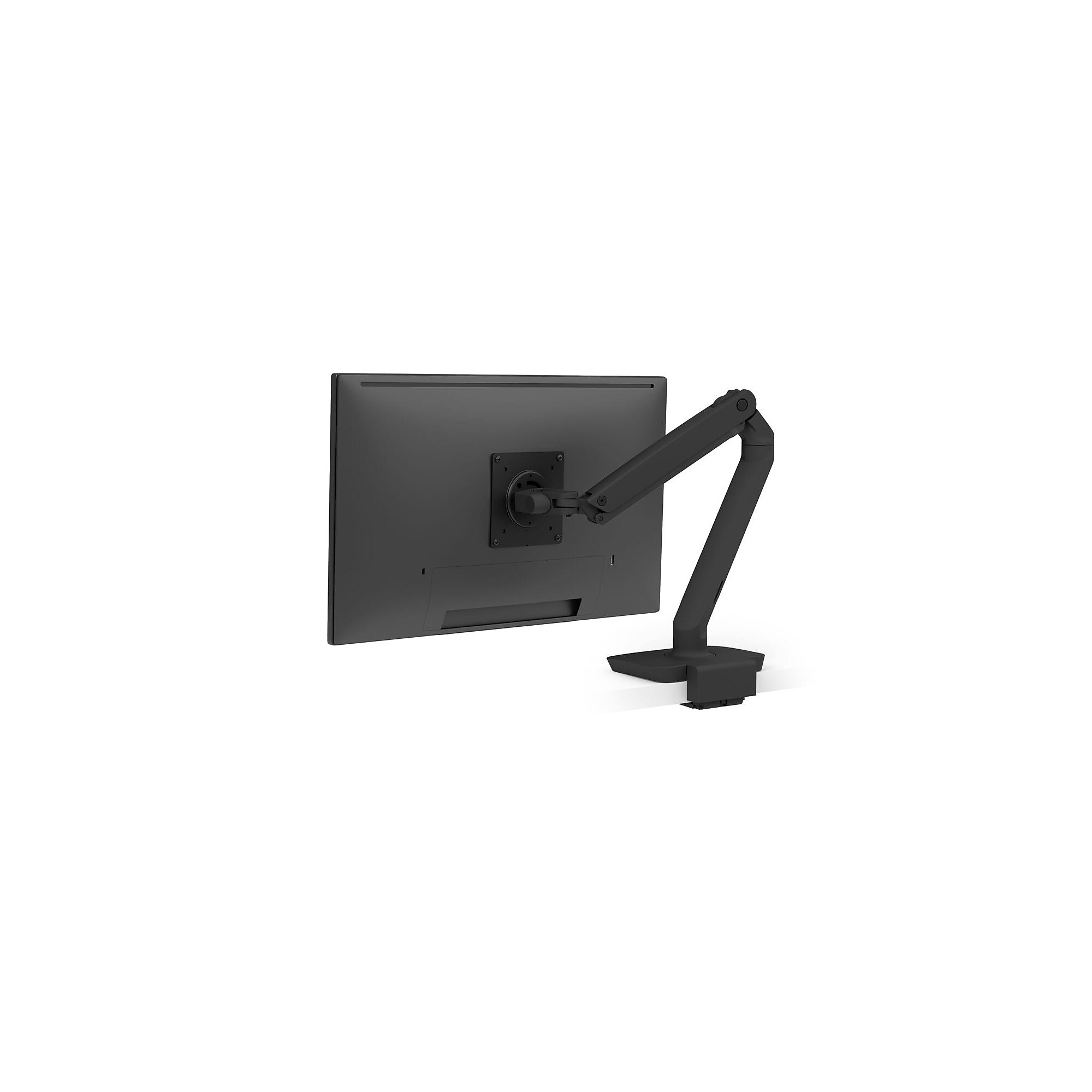 Ergotron MXV Adjustable Single Arm with Low-Profile Clamp, Up to 34″ Monitor, Matte Black (45-625-224) Simolary simolary.com