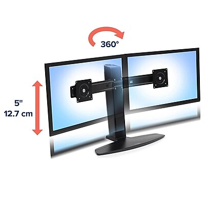 Ergotron Neo-Flex Adjustable Dual Arm Monitor Lift Stand, Up to 24″ Monitors, Black (33-396-085) Sansujyuku sansujyuku.com
