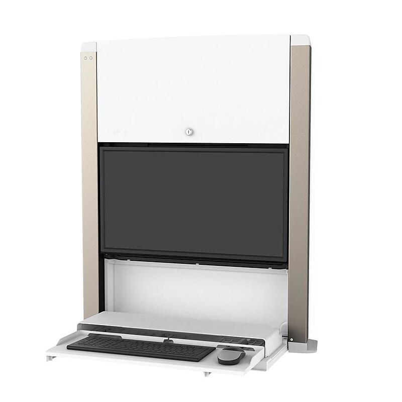Ergotron CareFit Adjustable Mounts, Up to 27" Monitor, White (61-367-030) image 1