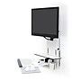 Ergotron StyleView Sit-Stand Adjustable Single Arm Vertical Lift, Patient Room Mount, 24" Screen Support, White (61-080-062)~#|#~sp225012886_sc7