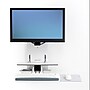 Ergotron StyleView Sit-Stand Adjustable Single Arm Vertical Lift, Patient Room Mount, 24" Screen Support, White (61-080-062)~#|#~sp225012888_sc7