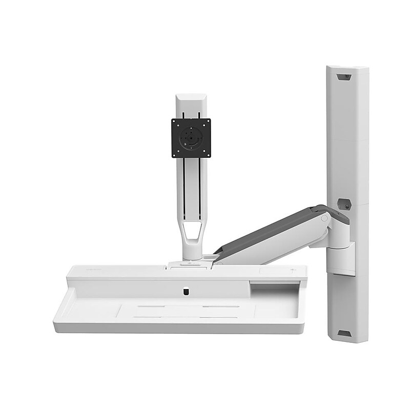 Ergotron CareFit Combo Adjustable Monitor Mount, Up to 27" Monitor, White (45618251) image 1