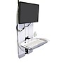 Ergotron StyleView Vertical Lift Adjustable High Traffic Area, 24" Screen Support, White (60-593-216)~#|#~sp225012928_sc7