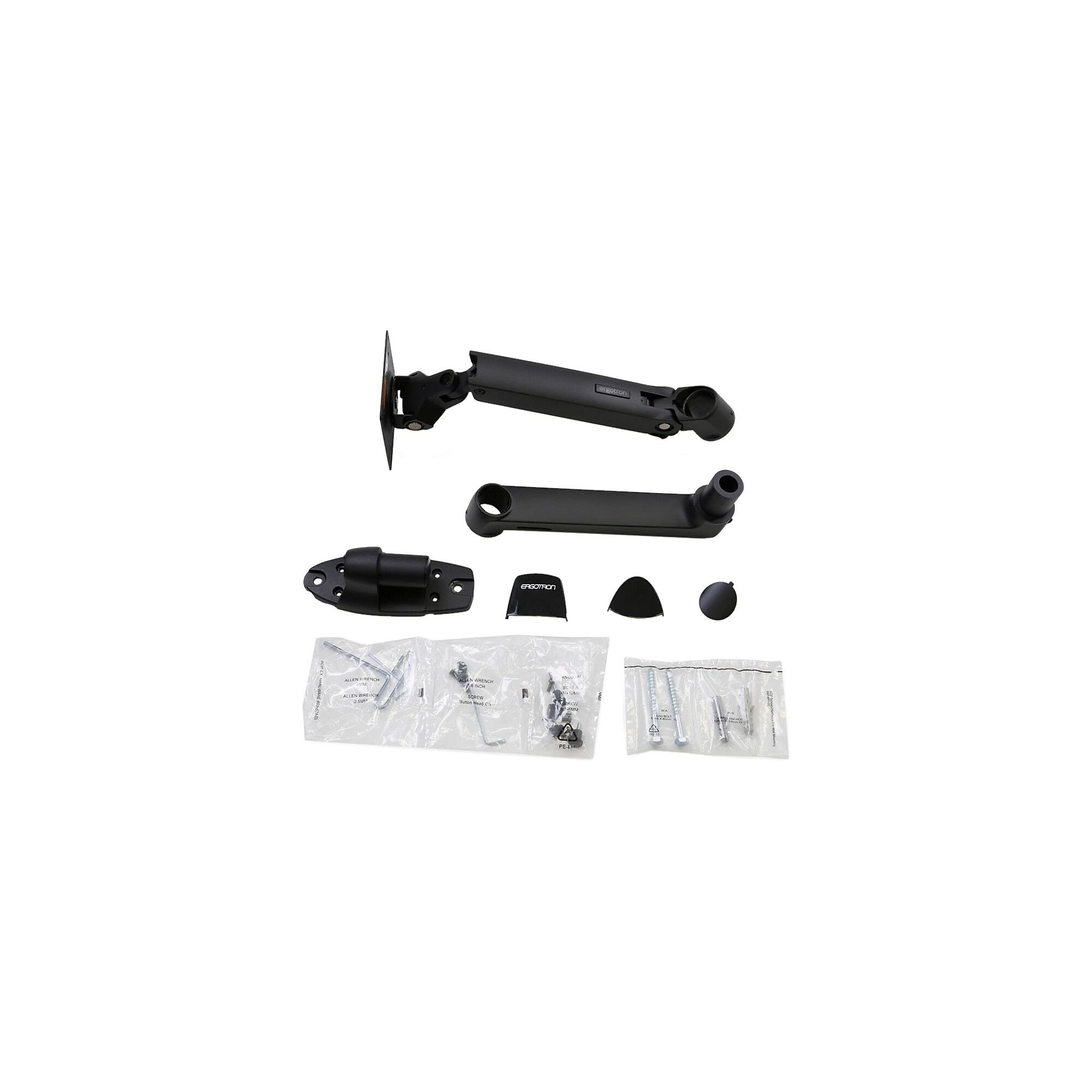 Ergotron LX Adjustable 1 Arm Wall Mount, Up to 34″ Monitor, Matte Black (45243224) Sansujyuku sansujyuku.com