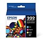 Epson T202 Black/Cyan/Magenta/Yellow Standard Yield Ink Cartridge, 4/Pack   (T202120-BCS)~#|#~sp22502932_sc7