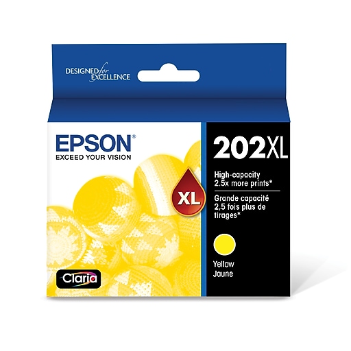Epson T202XL Yellow High Yield Ink Cartridge Staples