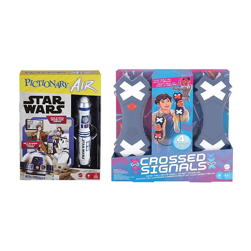 Mattel Game Set, Pictionary Air Star Wars and Crossed Signals (HHM47-GVK25-KIT) image 1