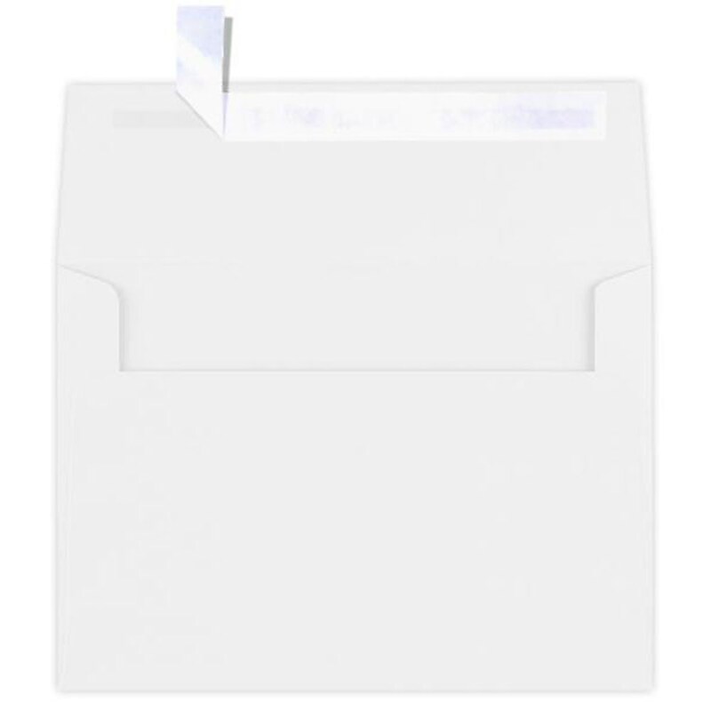 JAM Paper A7 Self Seal Invitation Envelopes, 5 1/4" x 7 1/4", Bright White, 1000/Pack (FE4580-05-1M) image 1