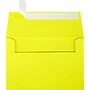 JAM Paper A4 Self Seal Invitation Envelopes, 4 1/4" x 6 1/4", Citrus Yellow, 250/Pack (4872-L20-250)~#|#~sp225303067_sc7