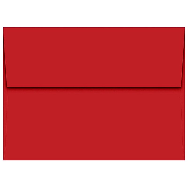 JAM Paper A7 Self Seal Invitation Envelopes, 5 1/4" x 7 1/4", Ruby Red, 50/Pack (4980-204-50) image 1