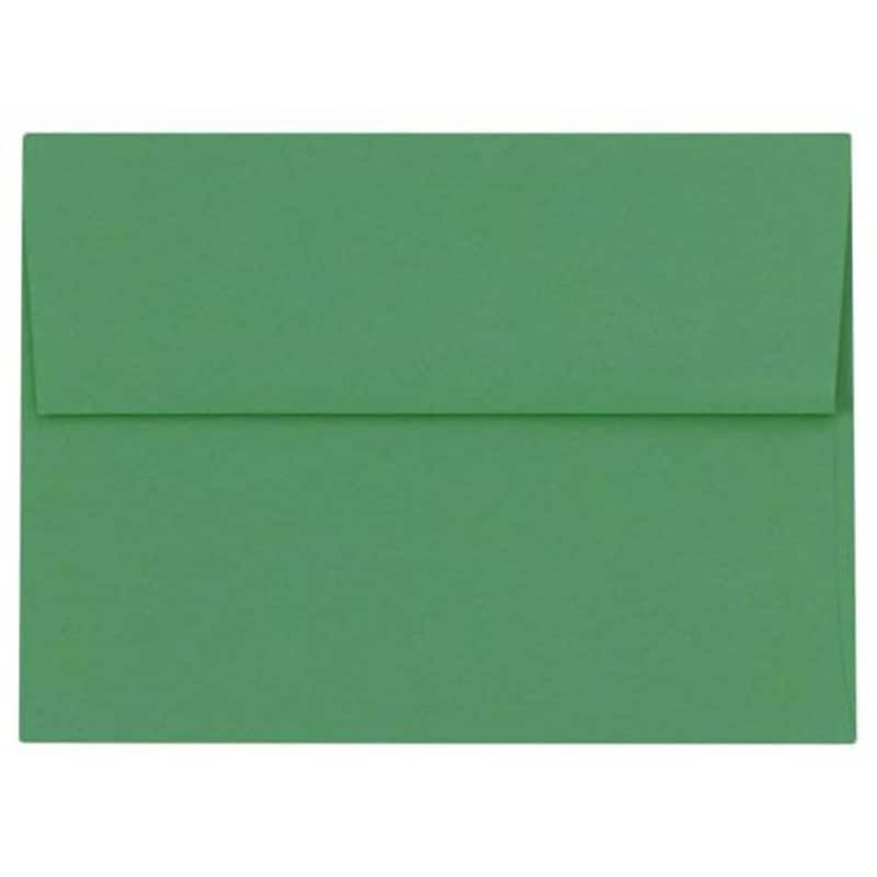 JAM Paper A4 Self Seal Invitation Envelopes, 4 1/4" x 6 1/4", Holiday Green, 250/Pack (4872-L17-250) image 1