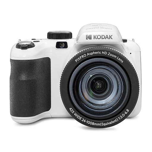 Kodak PIXPRO 20MP Digital Bridge Camera, 42x Optical Zoom, White