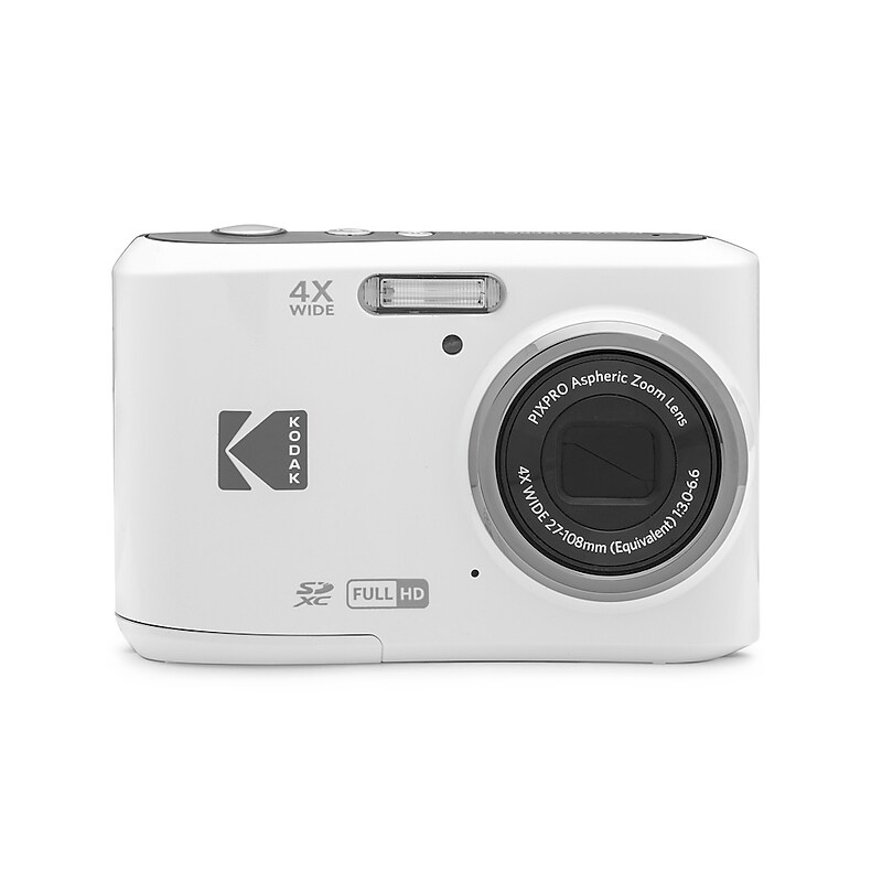 Kodak PIXPRO 16MP Point and Shoot Digital Camera, 4x Optical Zoom, White (FZ45-WH) image 1
