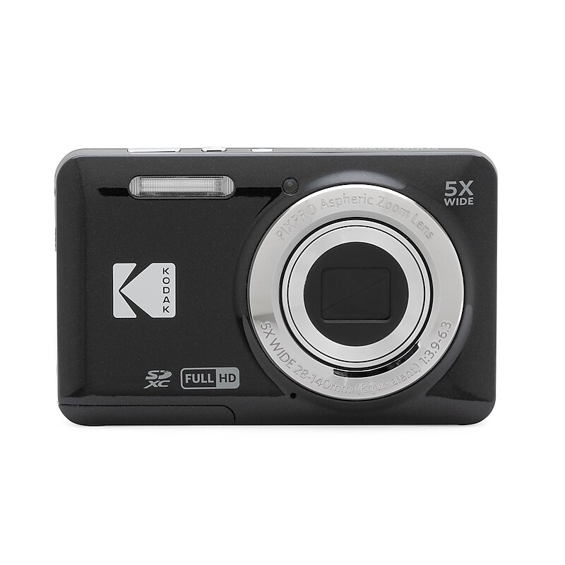Kodak PIXPRO 16MP Point and Shoot Digital Camera, 5x Optical Zoom, Black (FZ55-BK) image 1