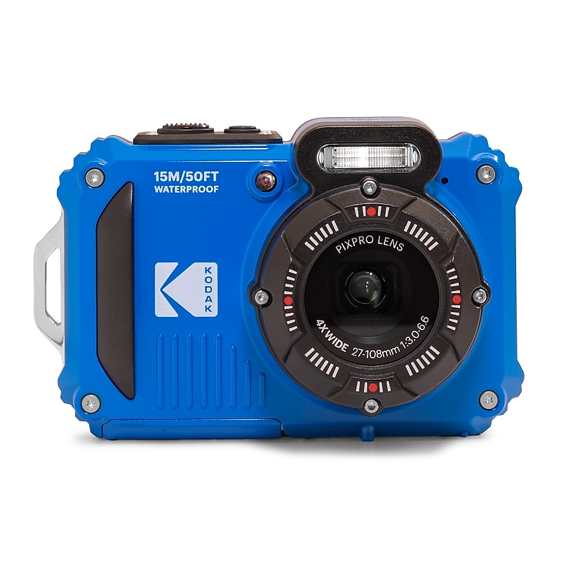 Kodak PIXPRO 16MP Rugged Waterproof Digital Camera, 4x Optical Zoom, Blue (WPZ2-BL) image 1