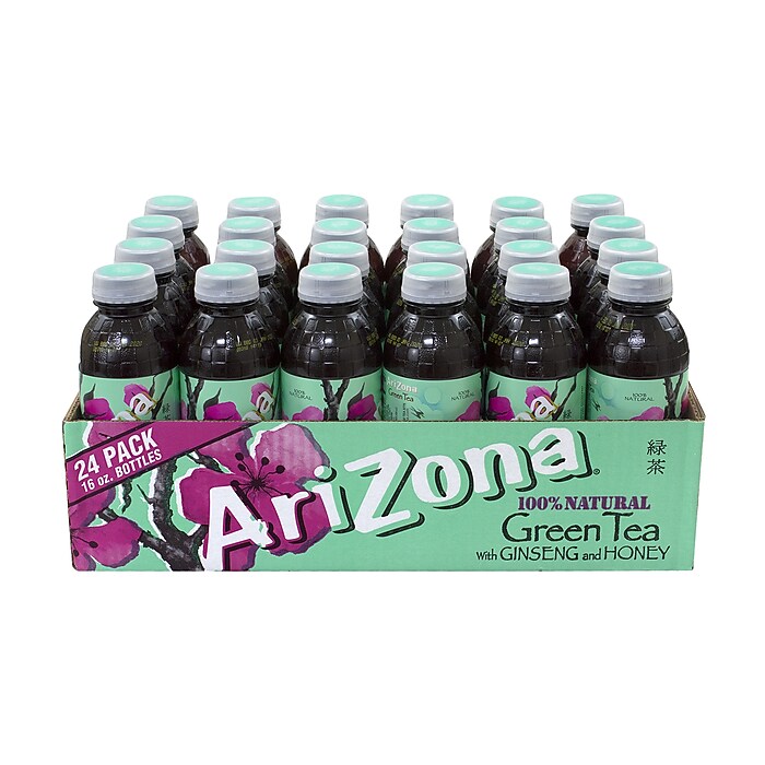 Arizona Green Tea Bottles, 16 oz., 24/Pack (900-00086) | Staples